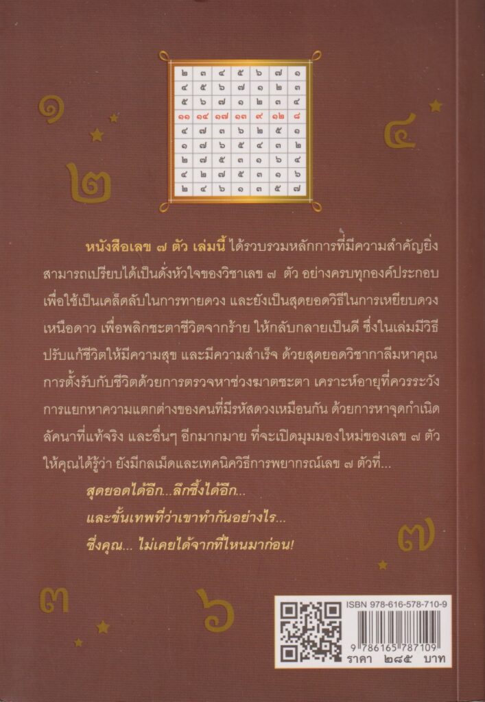 คัมภีร์ถอดรหัสหัวใจ เลข 7 ตัว ขั้นเทพ